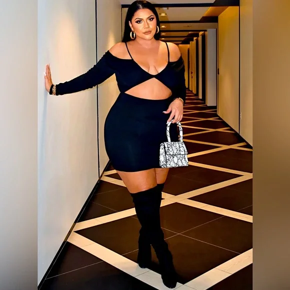 Cross Cross Mini Dress - Picture 1 of 5